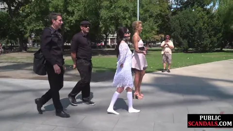 Public anal babe fucked and mouthjizzed Part 2