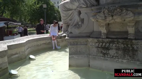 Public anal babe fucked and mouthjizzed Part 7