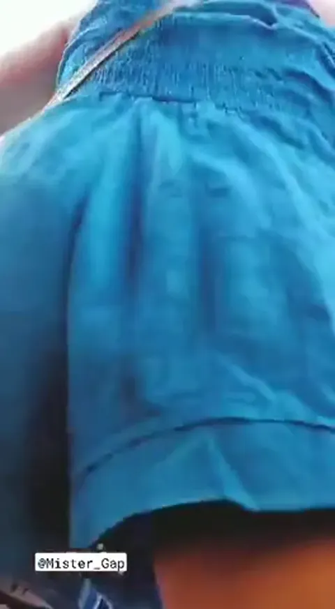 Public upskirt voyeur, very wet pussy Part 2