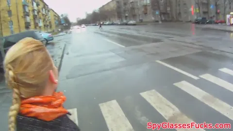 Pulled euro spreads her legs for cock in POV Part 17