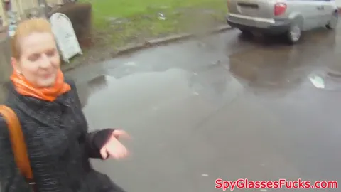 Pulled euro spreads her legs for cock in POV Part 4