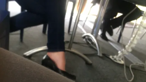 Shoesplay, high heels pumps in meeting Part 15