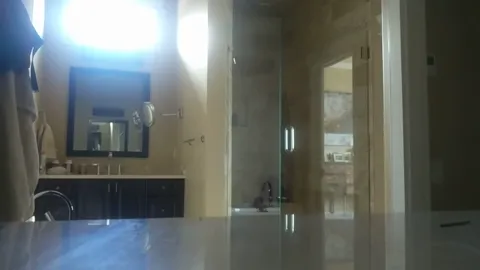 Sister home for winter break caught showering Part 1