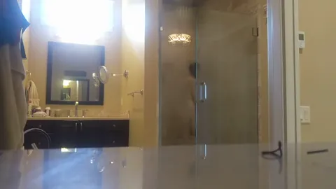 Sister home for winter break caught showering Part 21