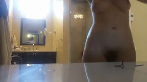 Sister home for winter break caught showering Part 35