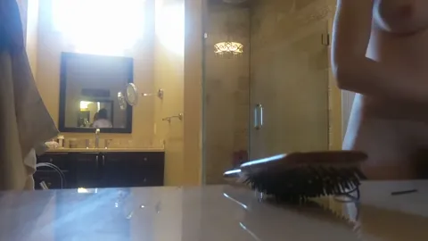 Sister home for winter break caught showering Part 45