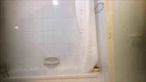 Skinny babe caught showering Part 1