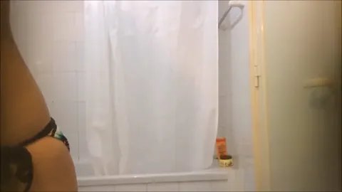 Skinny babe caught showering Part 21