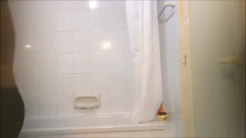 Skinny babe caught showering Part 4