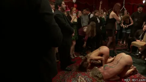 Slaves butts hard whipped in public Part 25