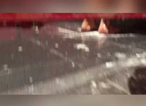 son films his mother in the shower at the pool Part 1