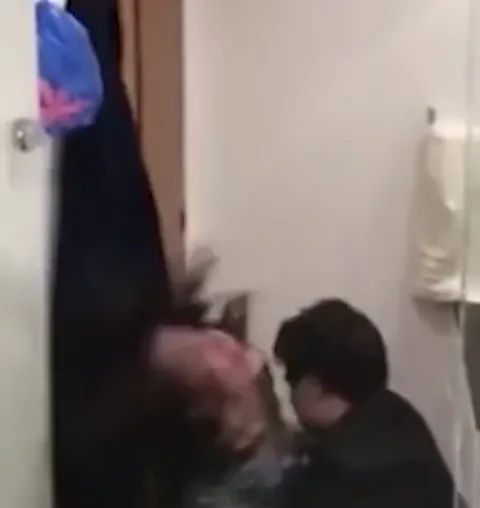 Spy cam catch couple fucking at the party's bath Part 21