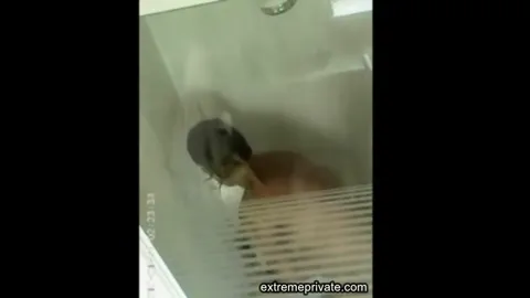 Stepmom soaps her big tits in the shower Part 27