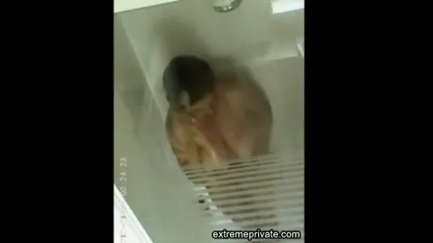 Stepmom soaps her big tits in the shower Part 32