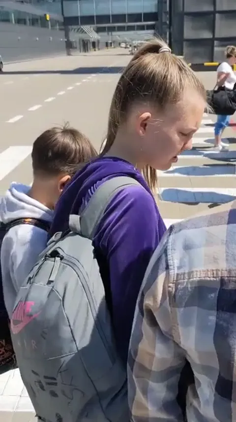 Teen abording plane in that clothes Part 2