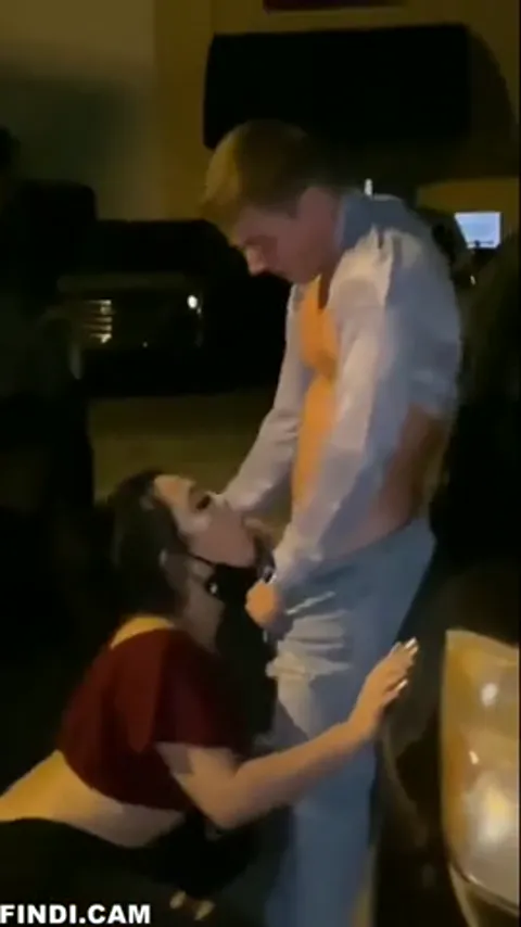 Teen Slut Sucking Cock in Public on Streets Filmed Part 3