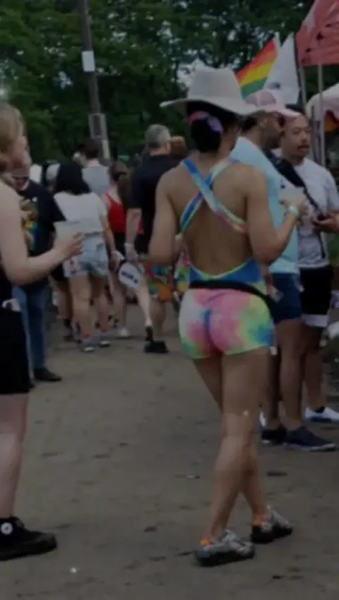 Tight Asian in Spandex Bodysuit Part 4