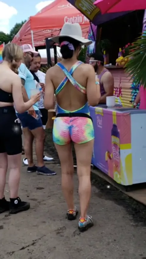 Tight Asian in Spandex Bodysuit Part 5