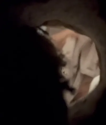 Watching G dry her juicy saggy tits after shower Part 3